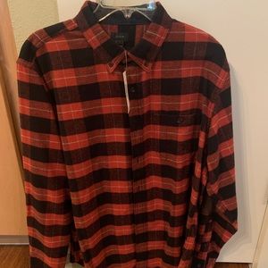 Flannel button down with elbow pads. J. Crew (L)